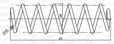 CSR908100 OPEN PARTS Пружина ходовой части