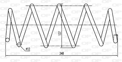 CSR905802 OPEN PARTS Пружина ходовой части