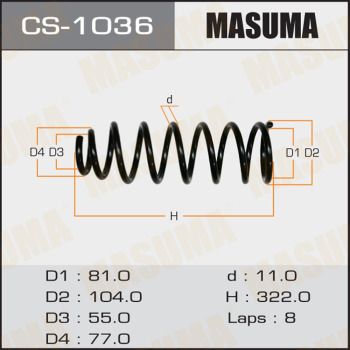 CS1036 MASUMA Пружина ходовой части