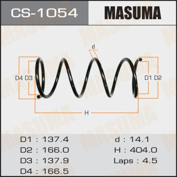 CS1054 MASUMA Пружина ходовой части