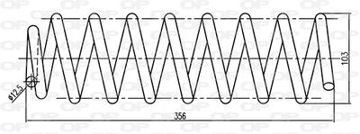 CSR921300 OPEN PARTS Пружина ходовой части