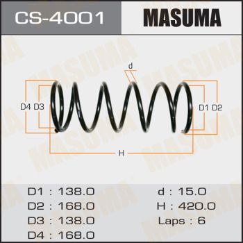 CS4001 MASUMA Пружина ходовой части