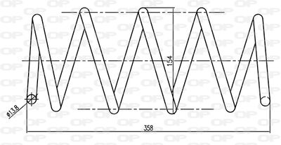 CSR927900 OPEN PARTS Пружина ходовой части