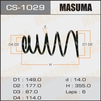 CS1029 MASUMA Пружина ходовой части