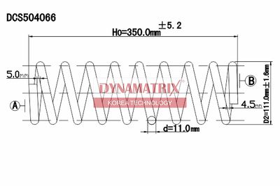 DCS504066 DYNAMATRIX Пружина ходовой части