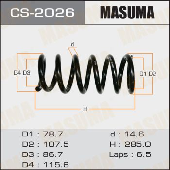 CS2026 MASUMA Пружина ходовой части