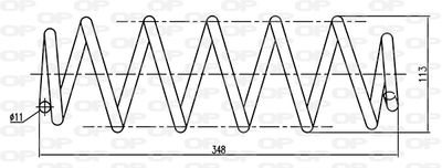 CSR931500 OPEN PARTS Пружина ходовой части