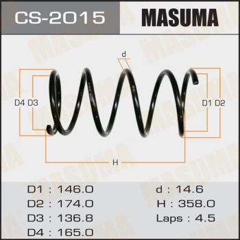 CS2015 MASUMA Пружина ходовой части
