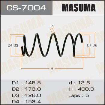CS7004 MASUMA Пружина ходовой части