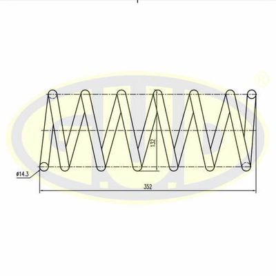 GCS227607 G.U.D. Пружина ходовой части