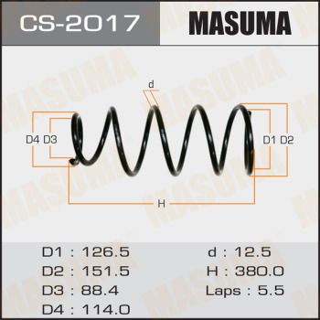 CS2017 MASUMA Пружина ходовой части