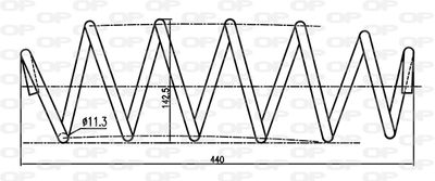 CSR909100 OPEN PARTS Пружина ходовой части