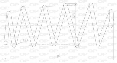 CSR901500 OPEN PARTS Пружина ходовой части