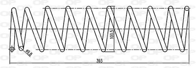 CSR921100 OPEN PARTS Пружина ходовой части