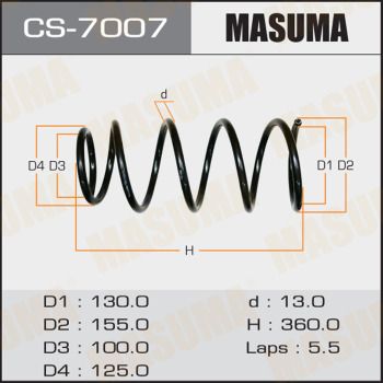 CS7007 MASUMA Пружина ходовой части