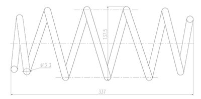 CSR901702 OPEN PARTS Пружина ходовой части