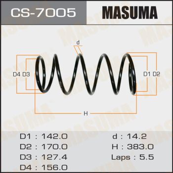 CS7005 MASUMA Пружина ходовой части
