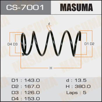 CS7001 MASUMA Пружина ходовой части