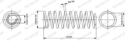 SP0160 MONROE Пружина ходовой части