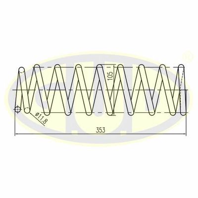 GCS259240 G.U.D. Пружина ходовой части