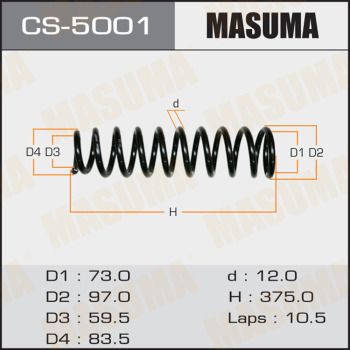 CS5001 MASUMA Пружина ходовой части