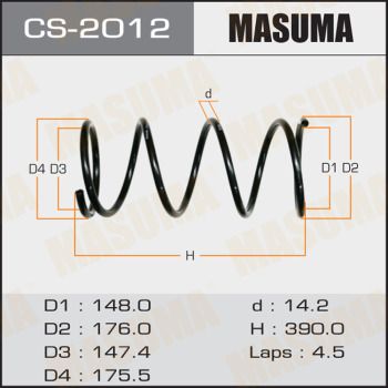 CS2012 MASUMA Пружина ходовой части