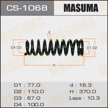 CS1068 MASUMA Пружина ходовой части