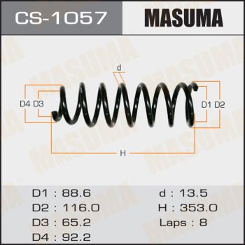CS1057 MASUMA Пружина ходовой части
