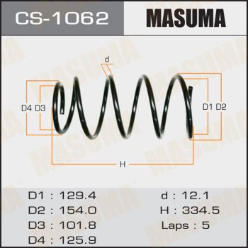 CS1062 MASUMA Пружина ходовой части
