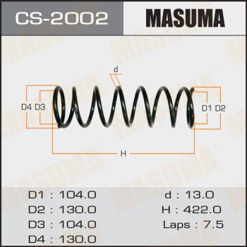 CS2002 MASUMA Пружина ходовой части