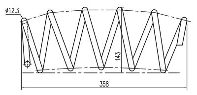 CSR903102 OPEN PARTS Пружина ходовой части