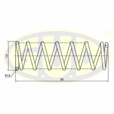 GCS235761 G.U.D. Пружина ходовой части