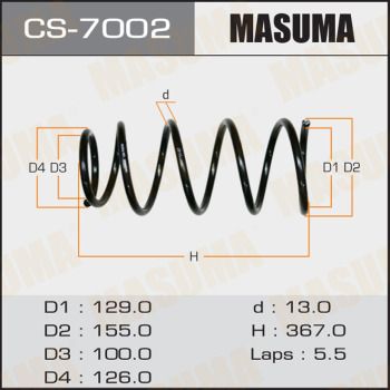 CS7002 MASUMA Пружина ходовой части