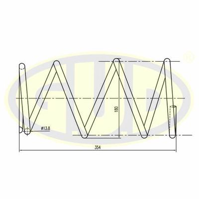 GCS092590 G.U.D. Пружина ходовой части