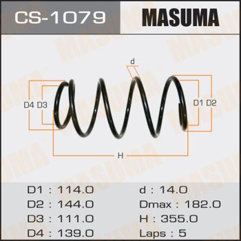 CS1079 MASUMA Пружина ходовой части