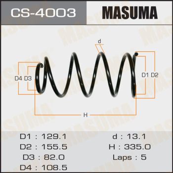 CS4003 MASUMA Пружина ходовой части