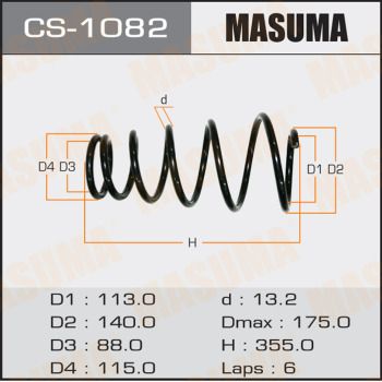 CS1082 MASUMA Пружина ходовой части