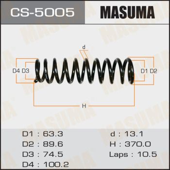CS5005 MASUMA Пружина ходовой части