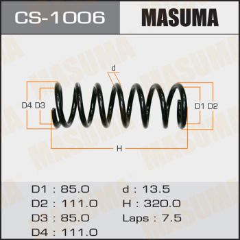 CS1006 MASUMA Пружина ходовой части