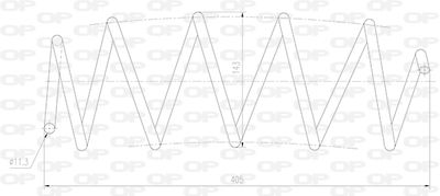 CSR901300 OPEN PARTS Пружина ходовой части