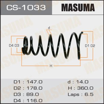 CS1033 MASUMA Пружина ходовой части