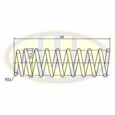 GCS237243 G.U.D. Пружина ходовой части