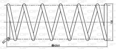 CSR913200 OPEN PARTS Пружина ходовой части