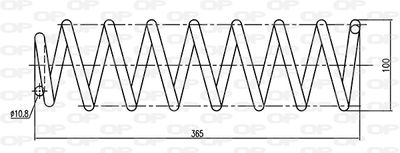 CSR924400 OPEN PARTS Пружина ходовой части