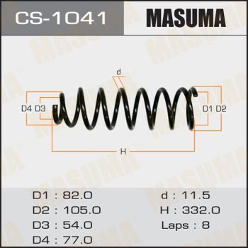 CS1041 MASUMA Пружина ходовой части