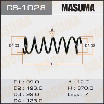 CS1028 MASUMA Пружина ходовой части