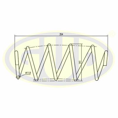 GCS085721 G.U.D. Пружина ходовой части