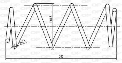 CSR915100 OPEN PARTS Пружина ходовой части