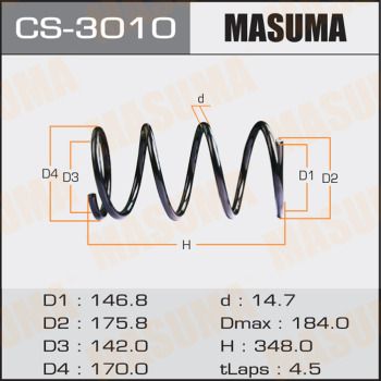 CS3010 MASUMA Пружина ходовой части