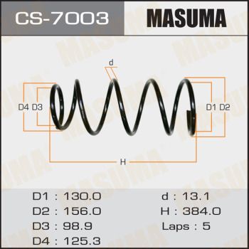 CS7003 MASUMA Пружина ходовой части